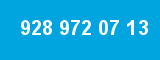 928 972 07 13